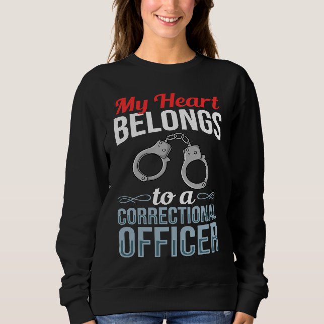 Sweatshirt Correctional Officer Wife Facility Flag Training (Devant)