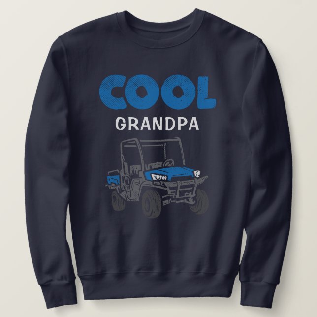 Sweatshirt Correspondance de famille de grand-père Cool perso (Design devant)