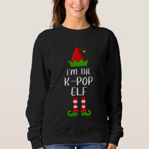 Sweatshirt Correspondance Famille Je suis le K-Pop Elf Noël