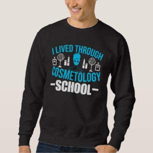 Sweatshirt Cosmetologie Diplômé Fier Objectif Vie Cosm Licenc