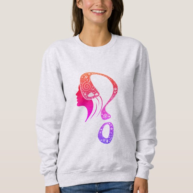 Sweatshirt Cosmic Queen Question Mark #2 Design (Devant)