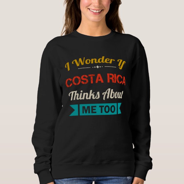 Sweatshirt Costa Rica    Quote Vintage Souvenir (Devant)