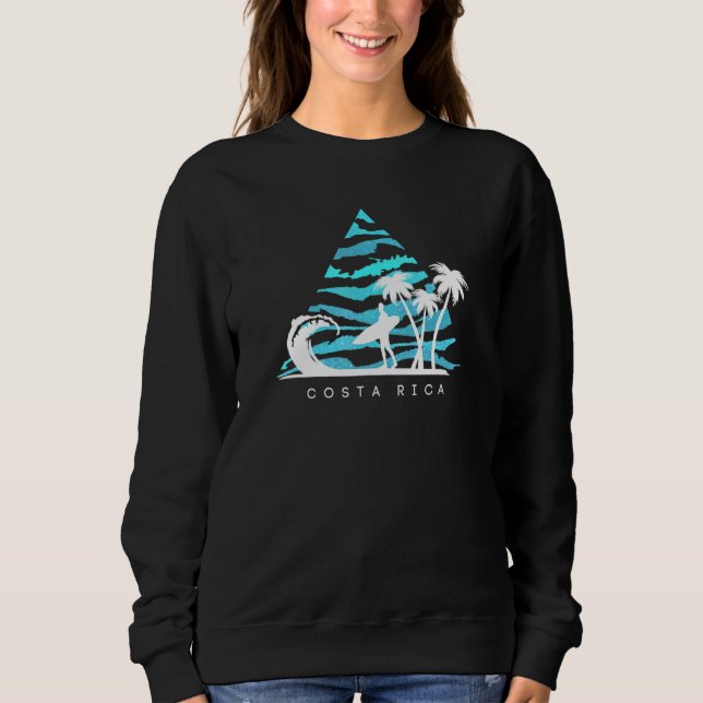 Sweatshirt Costa Rica Surfers Vague (Devant)