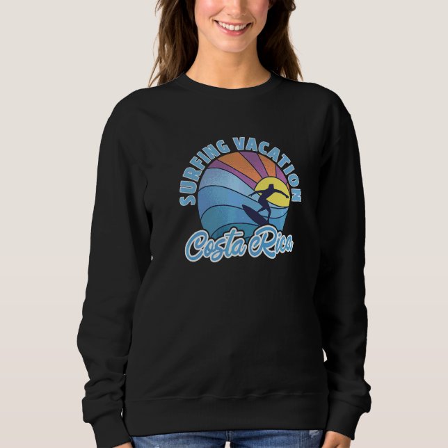 Sweatshirt Costa Rica Vacances Surf (Devant)