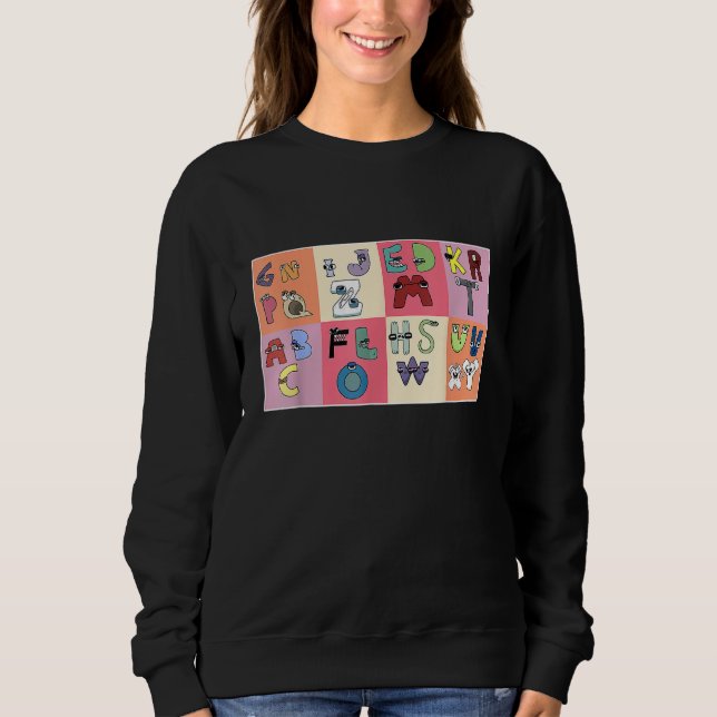 Sweatshirt Costume Alphabet Lore Abc Pour Garçons Corresponda (Devant)