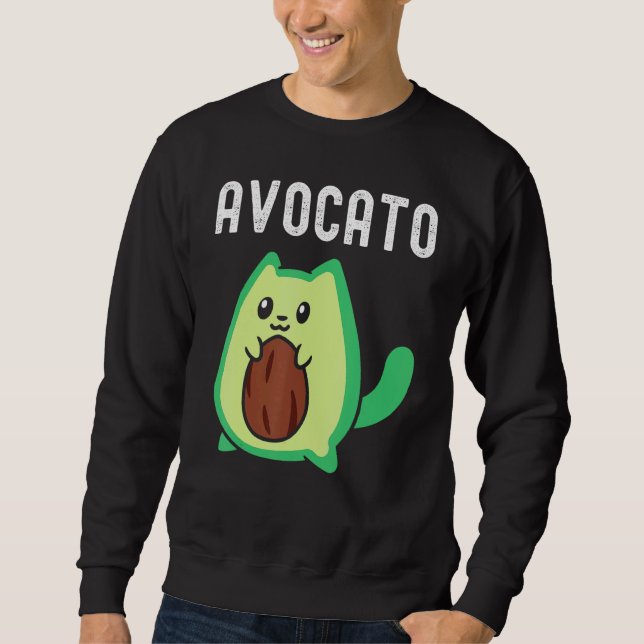 Sweatshirt Costume Avocato Halloween pour Avocado (Devant)