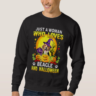 Sweatshirt Costume Citrouille Beagle Halloween Pour Hommes Fe