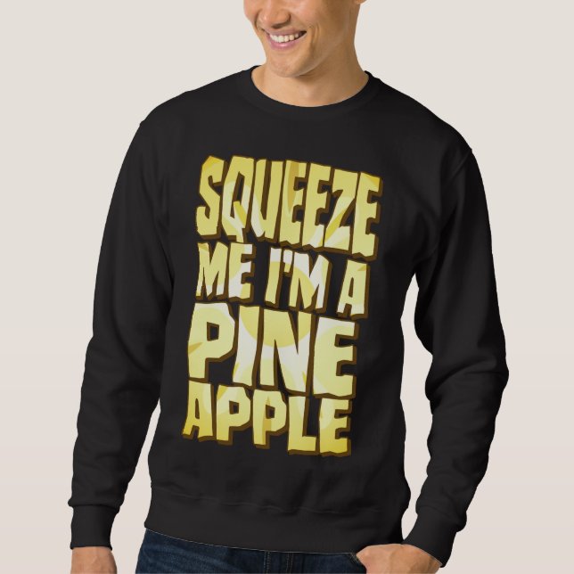 Sweatshirt Costume d'ananas drôle Halloween tranche de fruits (Devant)