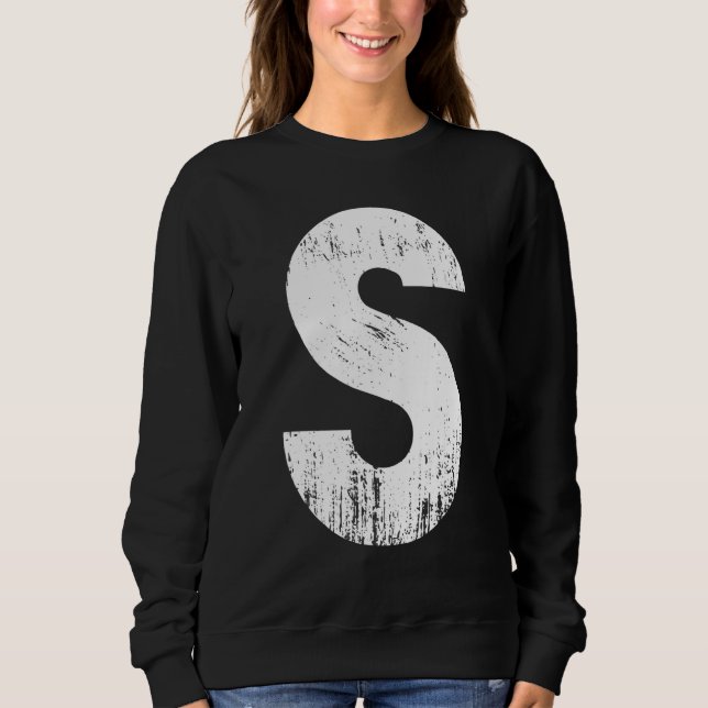 Sweatshirt Costume de carnaval d'Halloween de tamia Lettre S  (Devant)
