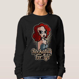 Sweatshirt Costume De Chalet De Choc Rockabilly Pour La Vie P