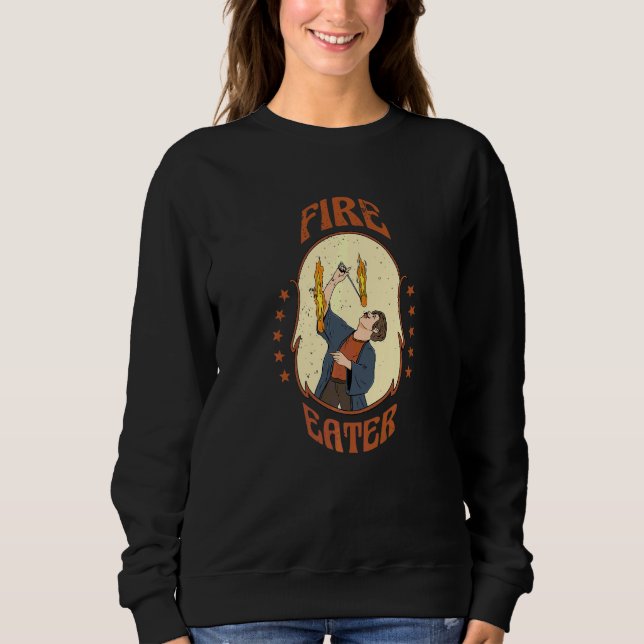Sweatshirt Costume de cirque de mangeur de feu pour un cirque (Devant)