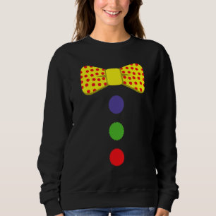 Sweatshirt Costume de cravate de clown cirque arc-en-ciel Hal