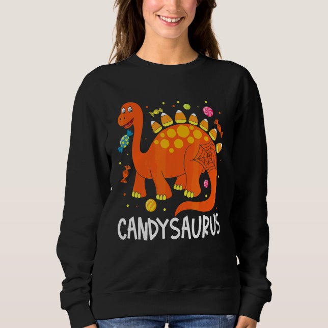 Sweatshirt Costume de dinosaure Candy Corn Candy Saurus pour  (Devant)
