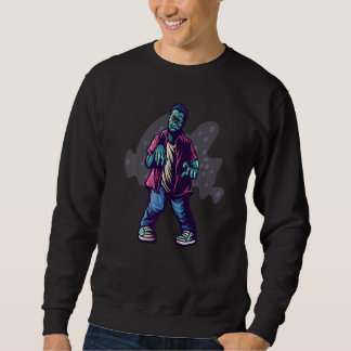 Sweatshirt Costume de famille pour couples assortis Zombie po