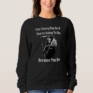 Sweatshirt Costume de Halloween Grim Reaper Pastel Goth