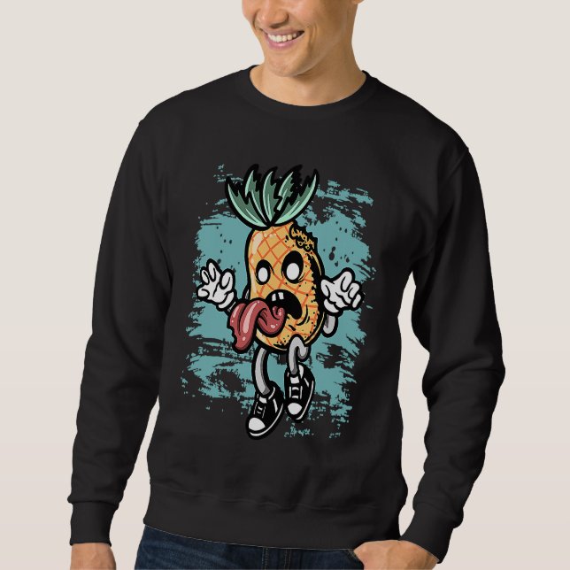 Sweatshirt Costume de Halloween Zombie Graphique Citrouille Z (Devant)