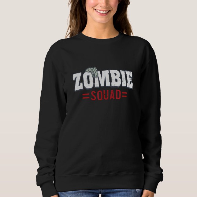 Sweatshirt Costume de Halloween Zombie Squad Garçons Filles Z (Devant)