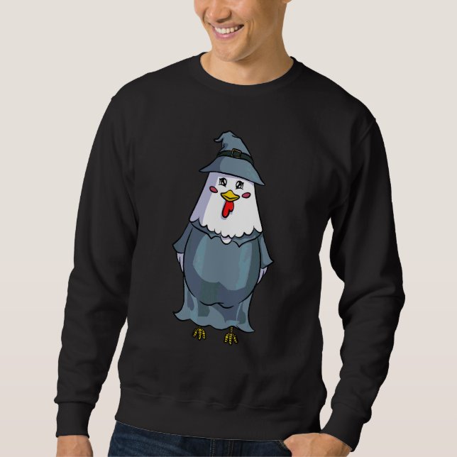 Sweatshirt Costume De Magicien Chicken Witcher Pour Halloween (Devant)