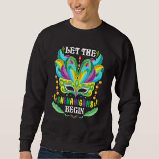 Sweatshirt Costume de masque de Mardi Gras que les frasques c