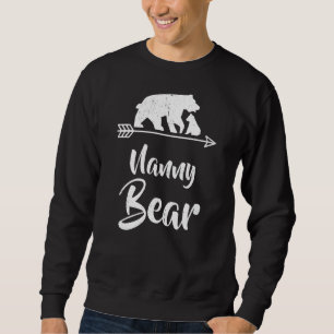 Sweatshirt Costume de Noël de la famille de l'ours de nounou