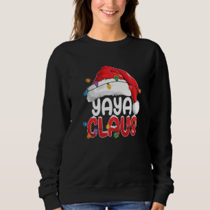 Sweatshirt Costume de Noël Yaya Claus pour famille amusement