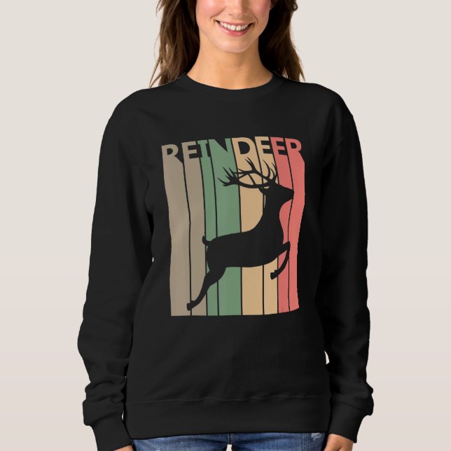 Sweatshirt Costume de renne drôle (Devant)