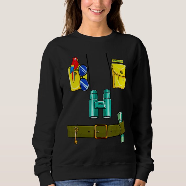 Sweatshirt Costume de soigneur d'animaux Halloween bricolage  (Devant)