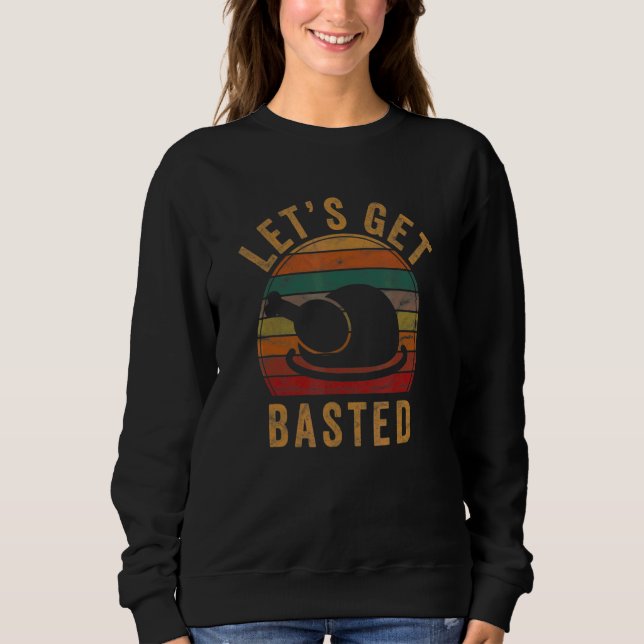 Sweatshirt Costume de Thanksgiving Faisons Frire Cuisse de Di (Devant)