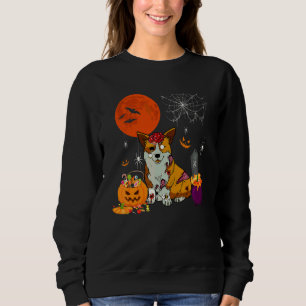 Sweatshirt Costume de zombie effrayant pour chien Corgi Hallo