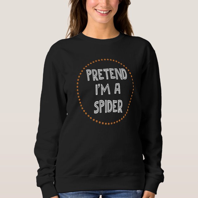 Sweatshirt Costume d'Halloween Araignée Paresseux  Faites com (Devant)