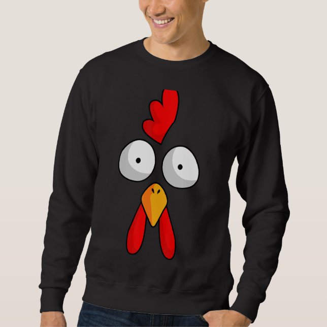 Sweatshirt Costume d'Halloween Costume de poulet Rooster Agri (Devant)