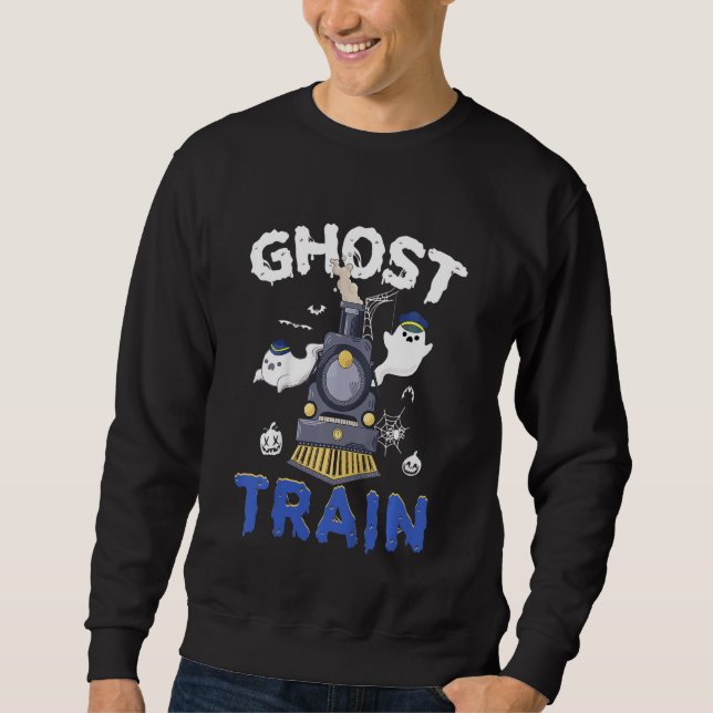 Sweatshirt Costume d'Halloween de train fantôme pour enfants  (Devant)