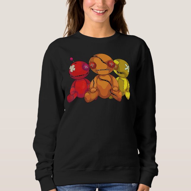 Sweatshirt Costume d'Halloween effrayant Déplaisant Wicca Wit (Devant)