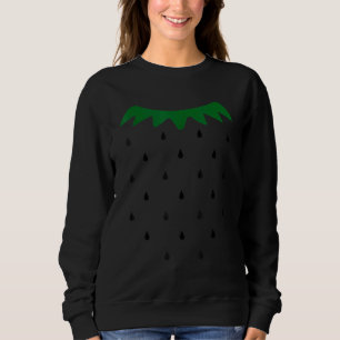 Sweatshirt Costume d'Halloween fraise Graines noires simples