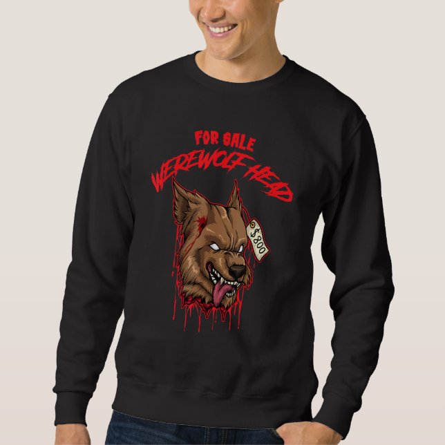 Sweatshirt Costume d'Halloween Head Werewolf Head (Devant)