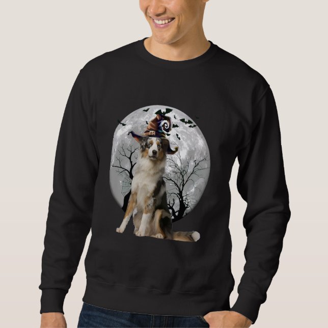 Sweatshirt Costume D'Halloween Pour Chien Et Lune Australien (Devant)