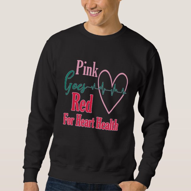 Sweatshirt Costume Femme Noire Aka Rose devient rouge pour le (Devant)