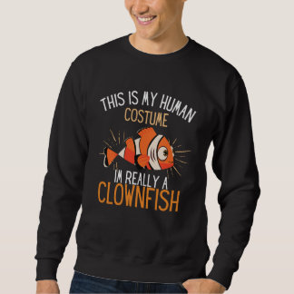 Sweatshirt Costume Humain Je Suis Vraiment Un Amusant De Pois