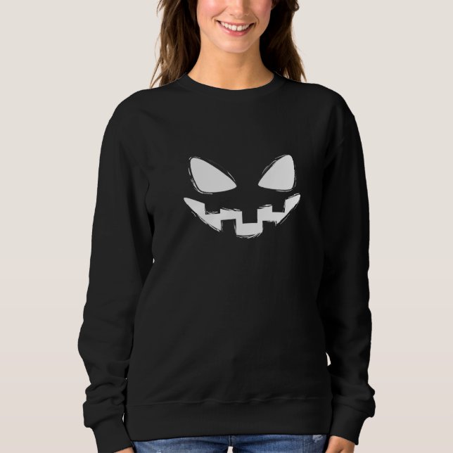 Sweatshirt Costume Lazy Halloween Jack-o'-lantern (Devant)