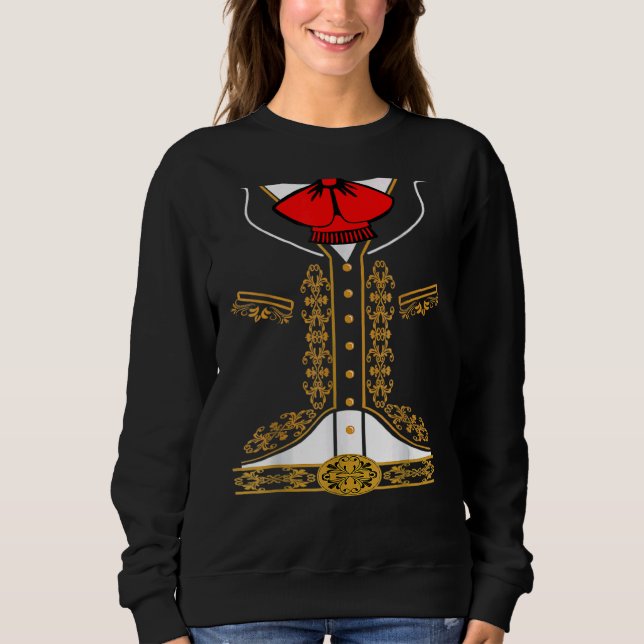 Sweatshirt Costume Mariachi Charro Cinco De Mayo mexicain (Devant)