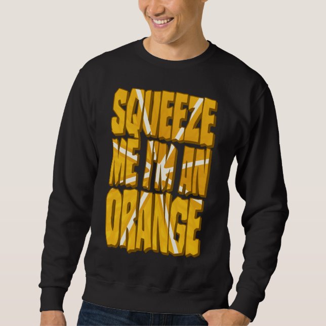 Sweatshirt Costume orange Drôle Halloween tranche de fruits d (Devant)