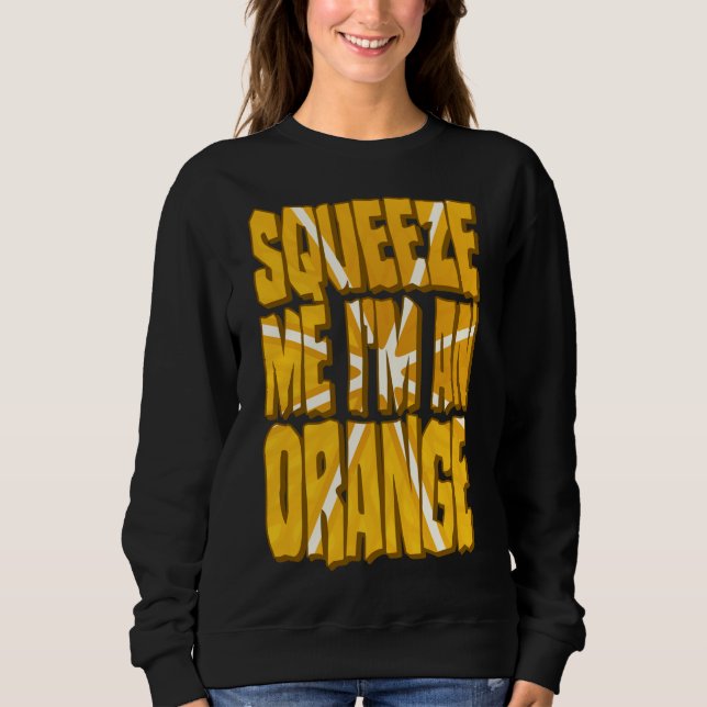 Sweatshirt Costume orange Drôle Halloween tranche de fruits d (Devant)