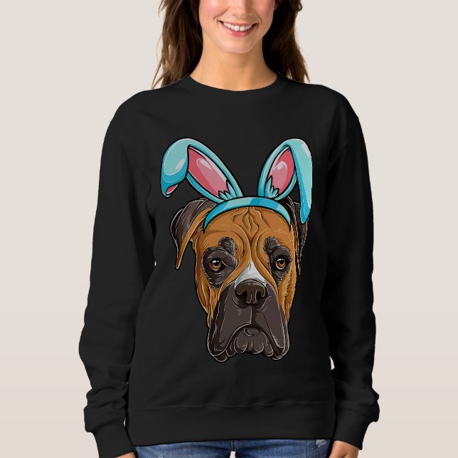 Sweatshirt Costume Oreilles de Lapin de Pâques Boxer Hommes F (Devant)