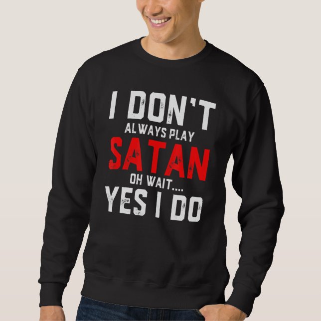 Sweatshirt Costume Satan Diable Costume Halloween Satan (Devant)