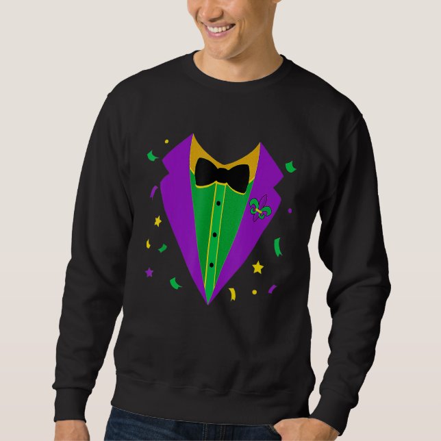 Sweatshirt Costume Smoking Carnaval Mardi Gras Parade Masquer (Devant)