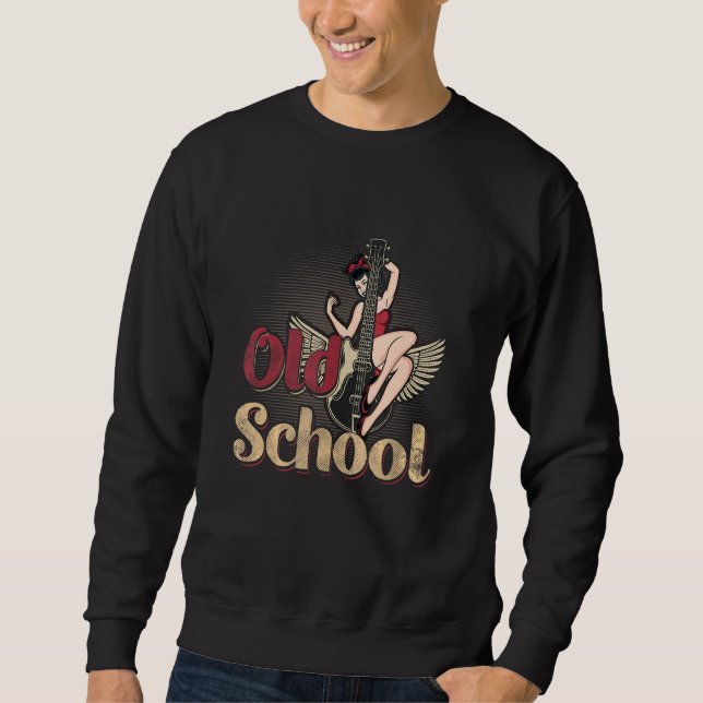 Sweatshirt Costume Sock Hop Old School Pour Greaser Babe Et M (Devant)