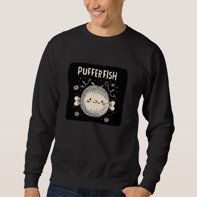 Sweatshirt Costume souriant de poisson-brouillard (Devant)
