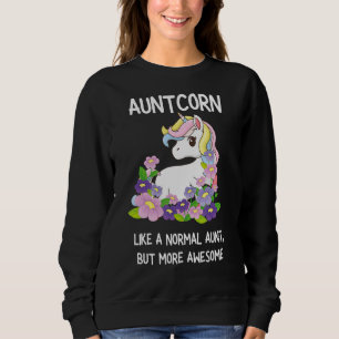 Sweatshirt Costume Unicorne de maïs pour femmes tante 1