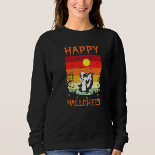 Sweatshirt Costumes rétro d'Halloween assortis de mouffette p