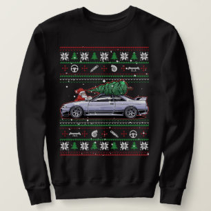 Sweatshirt Cosy Christmas Nissan Skyline R33 GT-R